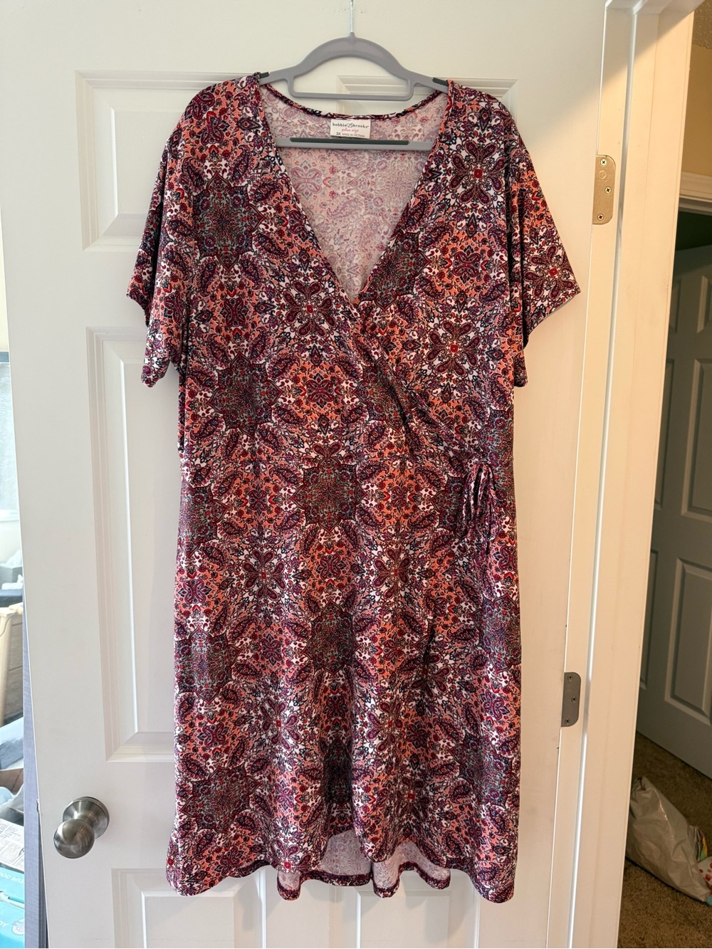 Bobbie Brooks Paisley Knit Dress